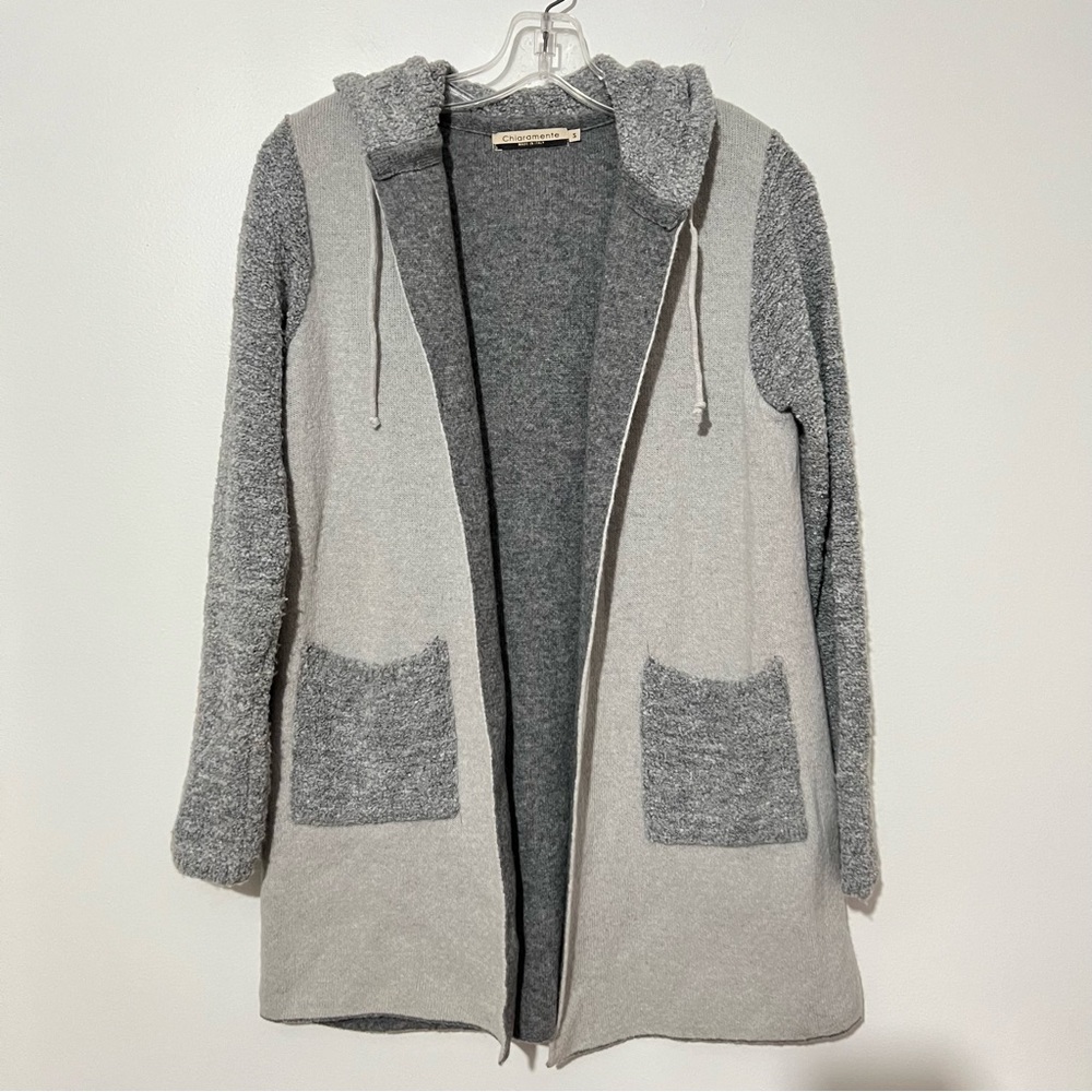 Chiaramente Wool Blend Hooded Cardigan Sweater Made in Italy Women’s Small